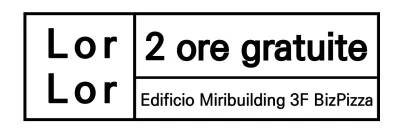 Semplici riquadri e scritte nere per la conferma del parcheggio