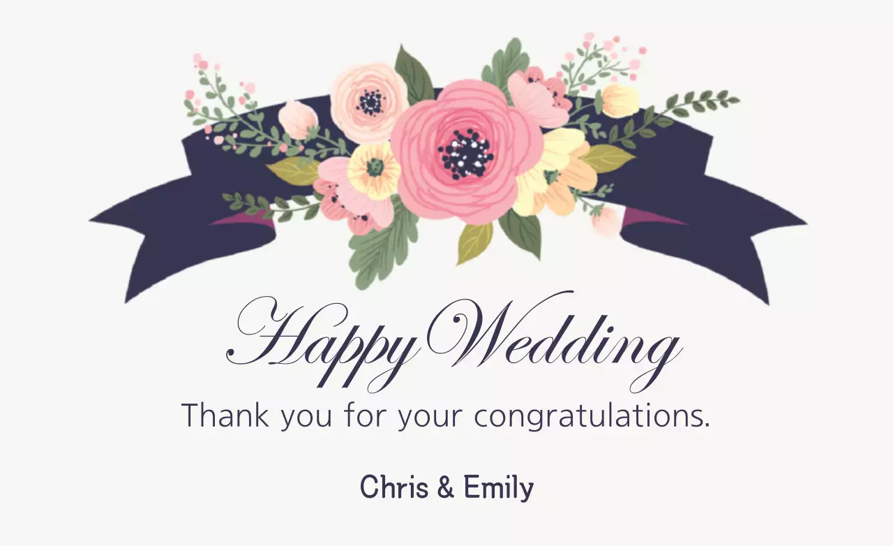 Pink Elegant Wedding Invitation Banner