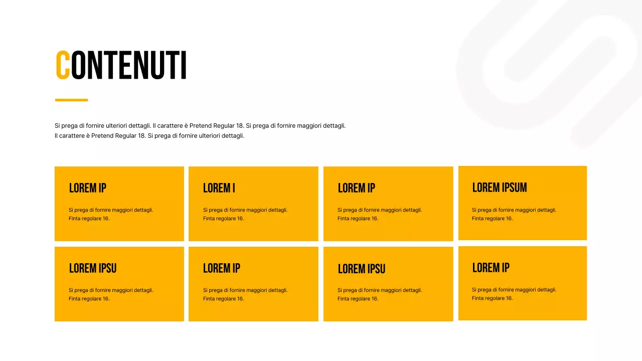 Semplice piano aziendale per il nuovo anno in bianco e arancione
