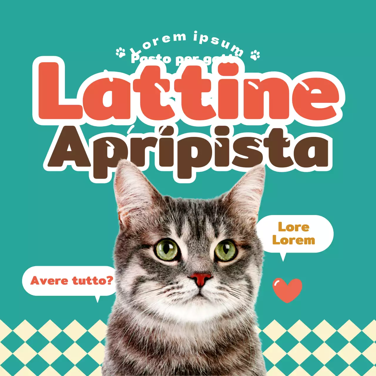 Informazioni su questo caldo e tenero cibo per cani e gatti in turchese e marrone