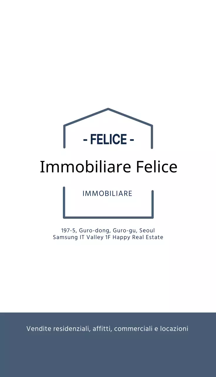 Navy bianco illustrazione logo biglietto da visita immobiliare