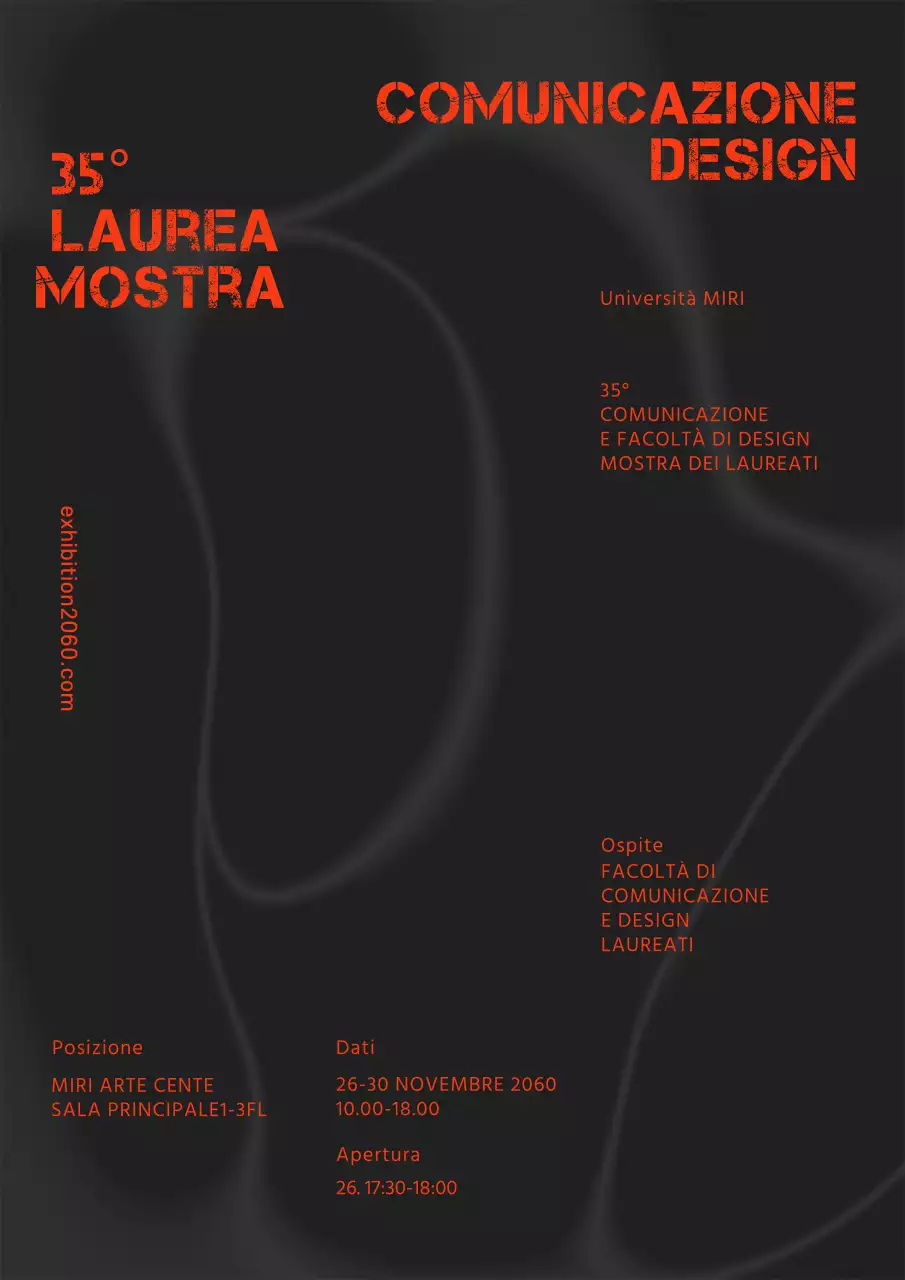 Una semplice mostra di laurea con uno sfondo di marmo nero