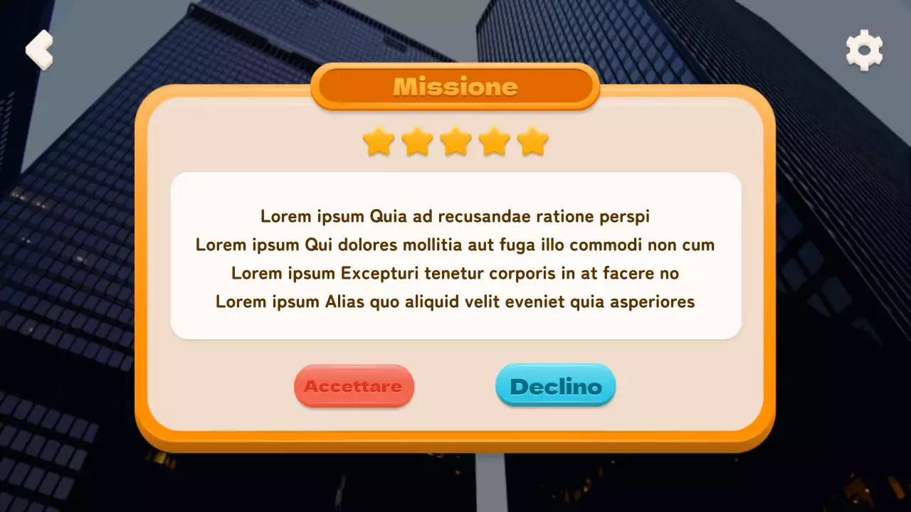 Simulazione della gestione degli idoli basata sulle scelte con un concetto di gioco mobile