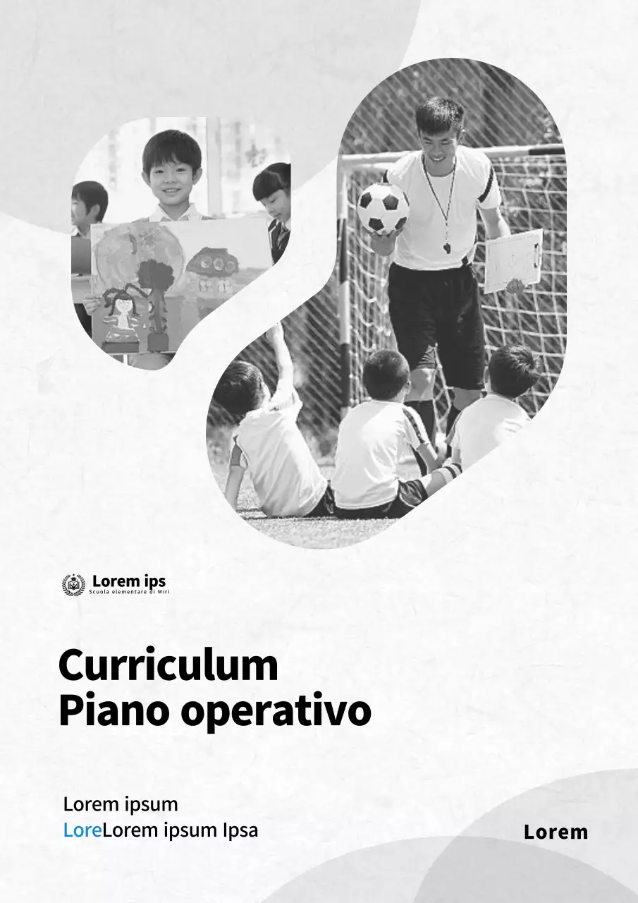 Un rapporto per le scuole con un concetto di fotografia in bianco e nero