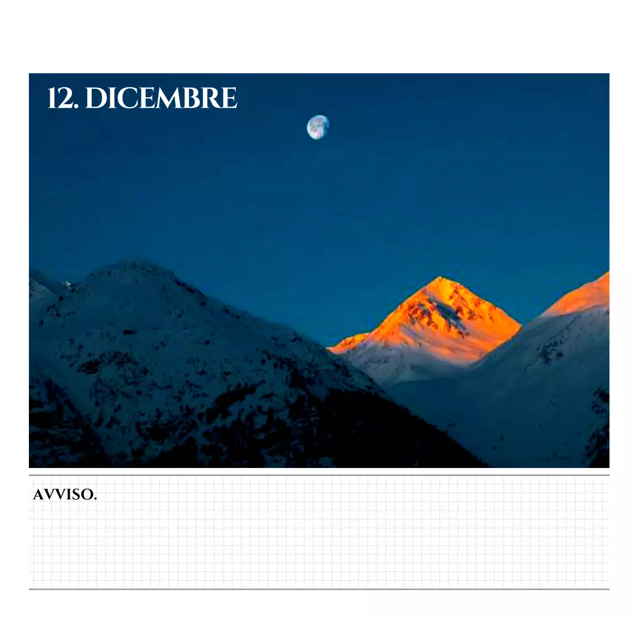 Calendario da parete in stile semplice con concetto di fotografia di viaggio emozionale in bianco e nero