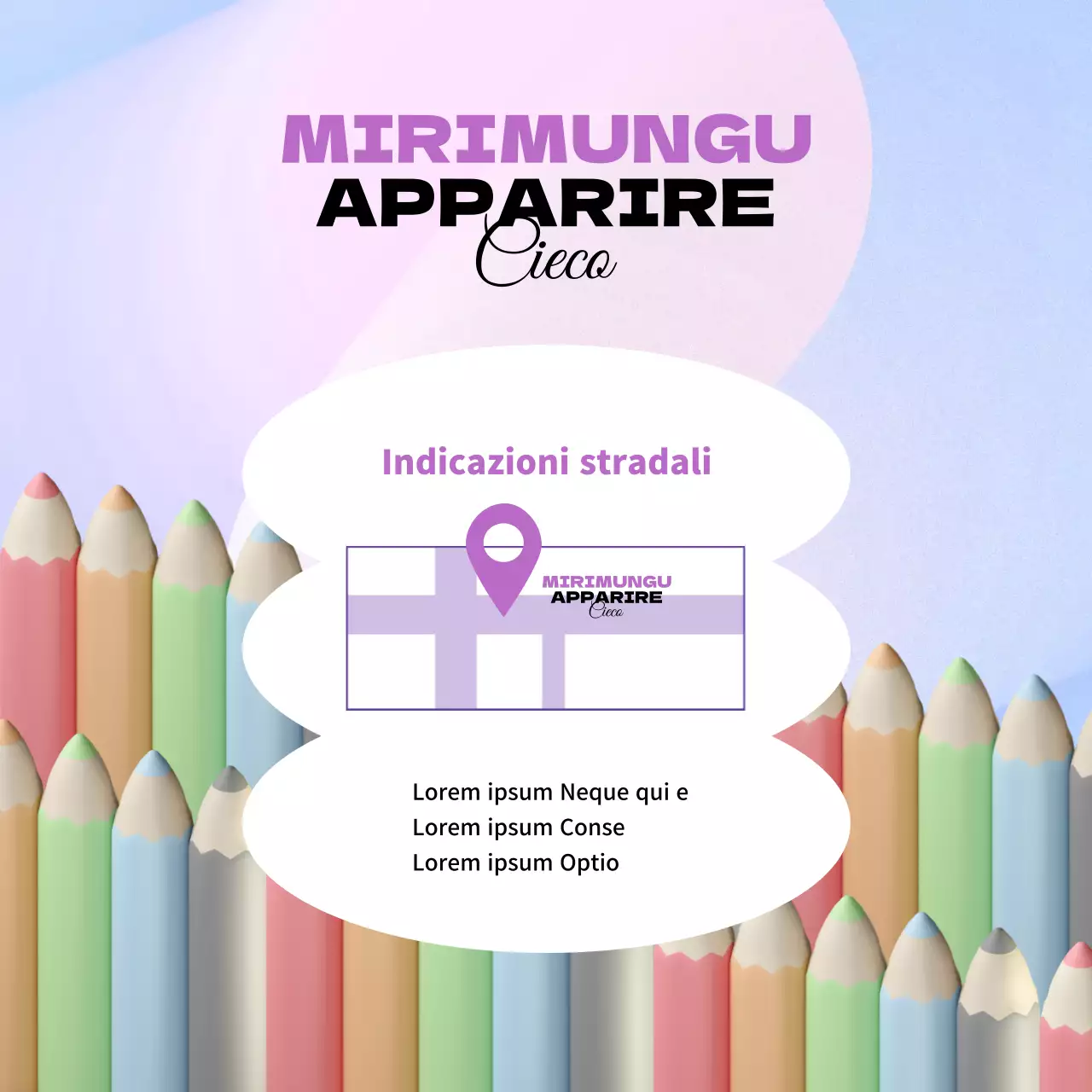 Promuovere un negozio pop-up 3D viola