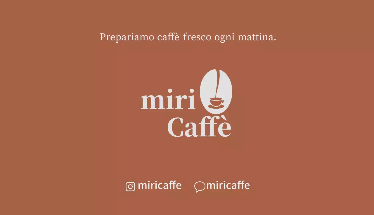 marrone illustrazione logo semplice caffè