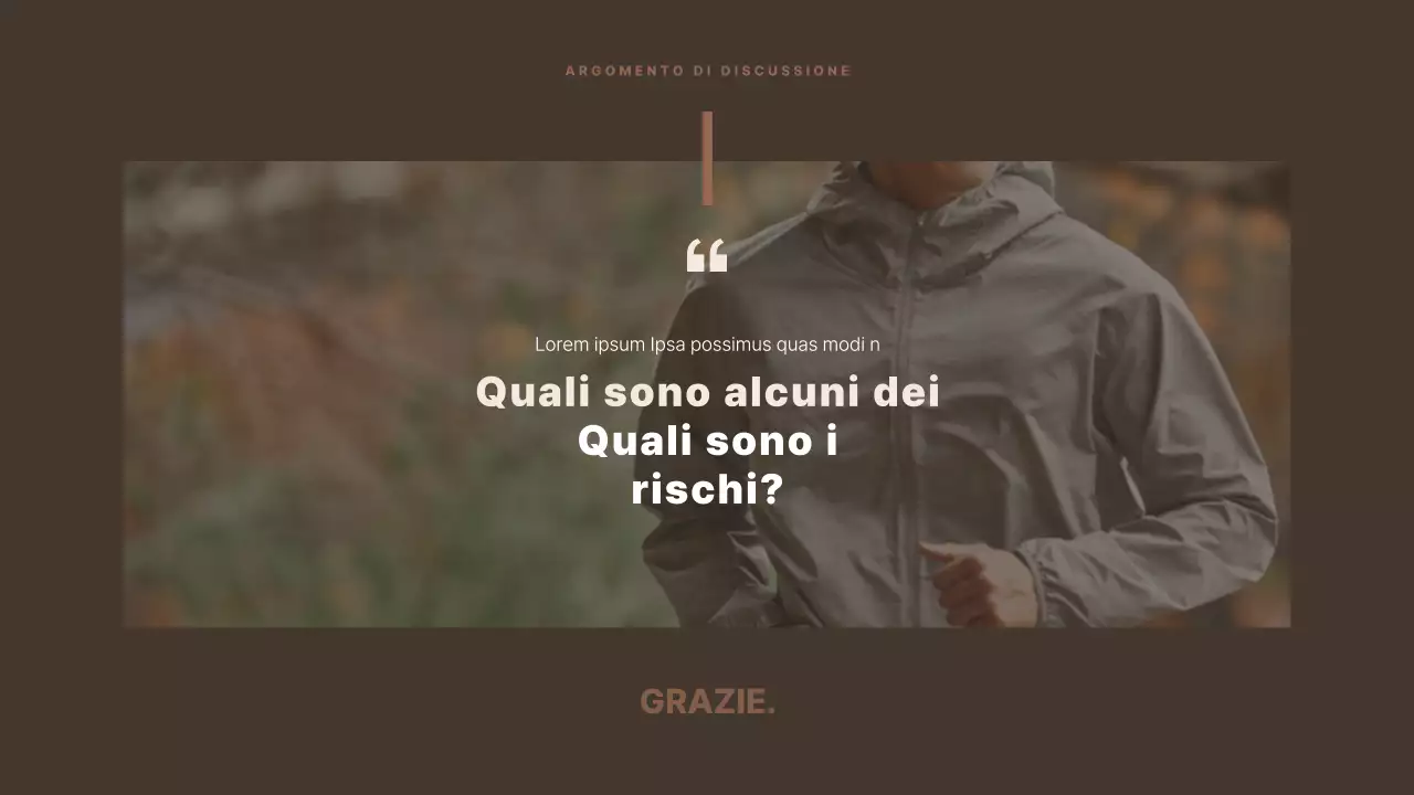 Marrone e semplice per la presentazione di casi di studio