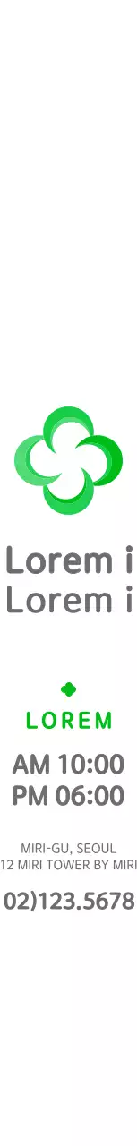 Gaya logo simbol garis bidik empat daun yang modern, bulat, dan berwarna hijau dan abu-abu Menginformasikan dan mempromosikan informasi asuransi