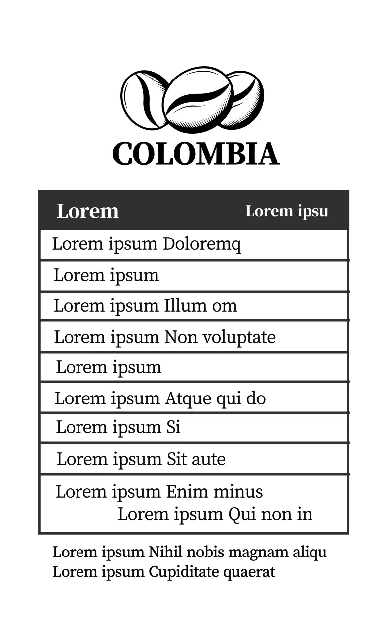 Illustrazione nera dettagli puliti del caffè