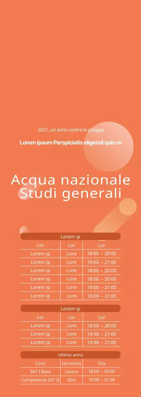 Arancione e bianco puliti per annunciare e promuovere le aperture dei corsi di formazione.