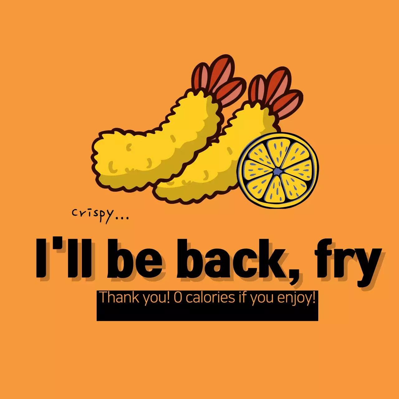 Orange Retro Food Advertisement Banner