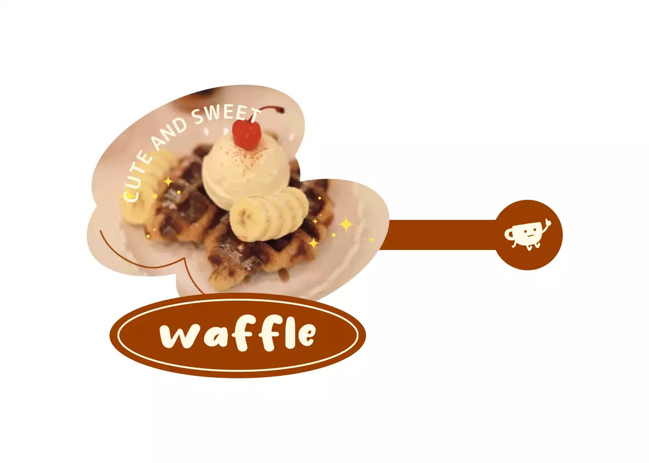 For dessert menus with cute, colorful concepts.