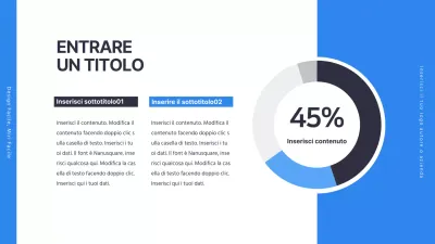 Un semplice grafico a ciambella aziendale in blu