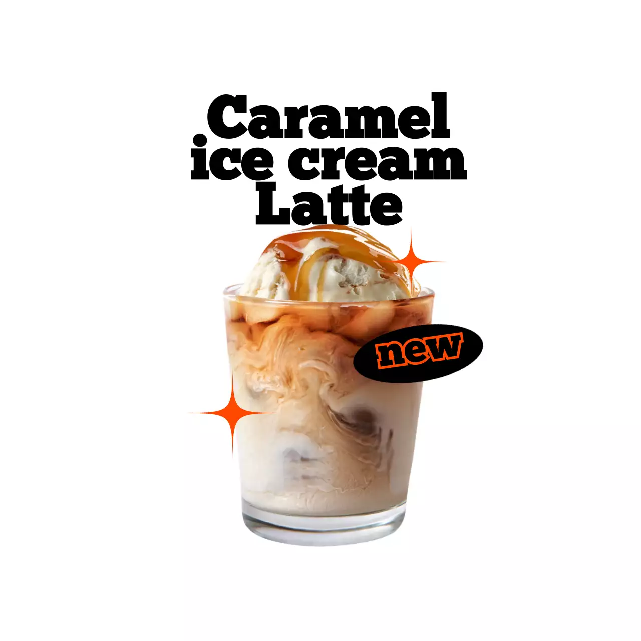 Thực đơn quán cà phê theo phong cách hip hop màu đen và đỏ có ảnh thực đơn thực tế và bảng thông tin sản phẩm mới có tên thực đơn.