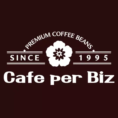 Gaya logo berkelas dan sederhana dalam warna hijau untuk staf kafe