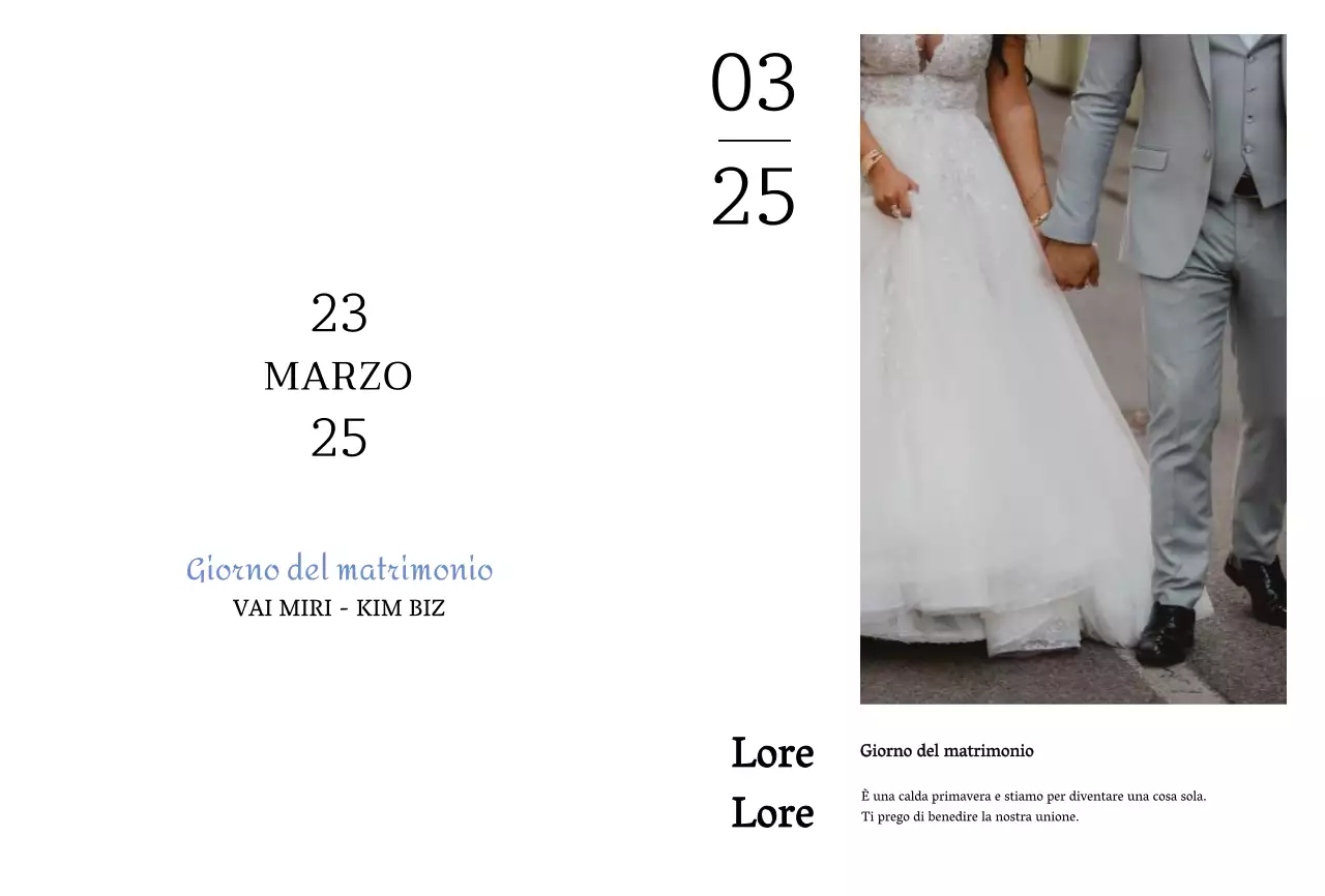 Partecipazioni di nozze in bianco e cornici semplici