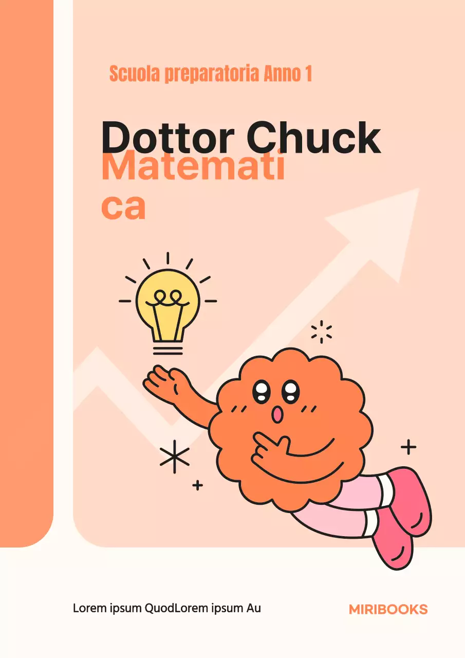 Contenuti formativi con un semplice carattere arancione