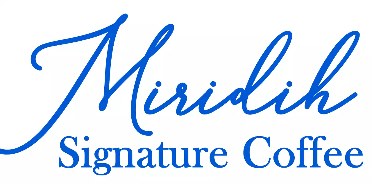 Emotional handwriting and text combinations in vivid blue For cafe promotions and merchandise.