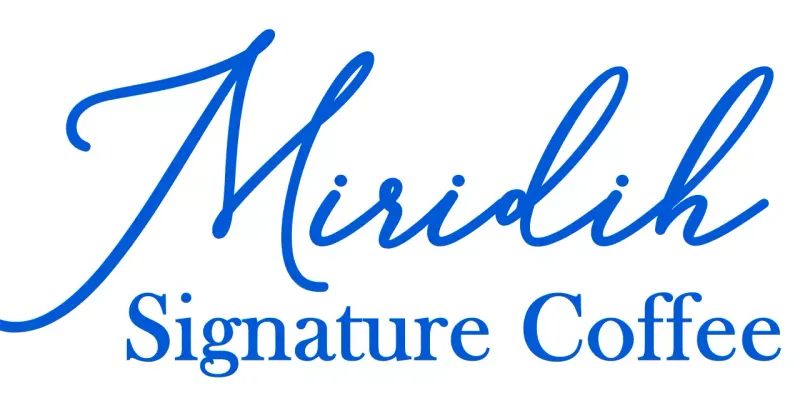 Emotional handwriting and text combinations in vivid blue For cafe promotions and merchandise.