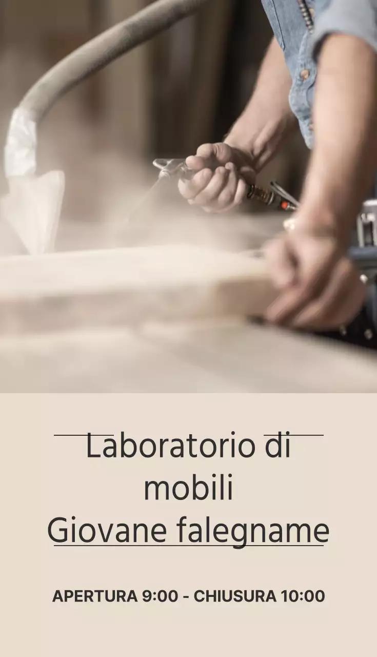 Giovane falegname