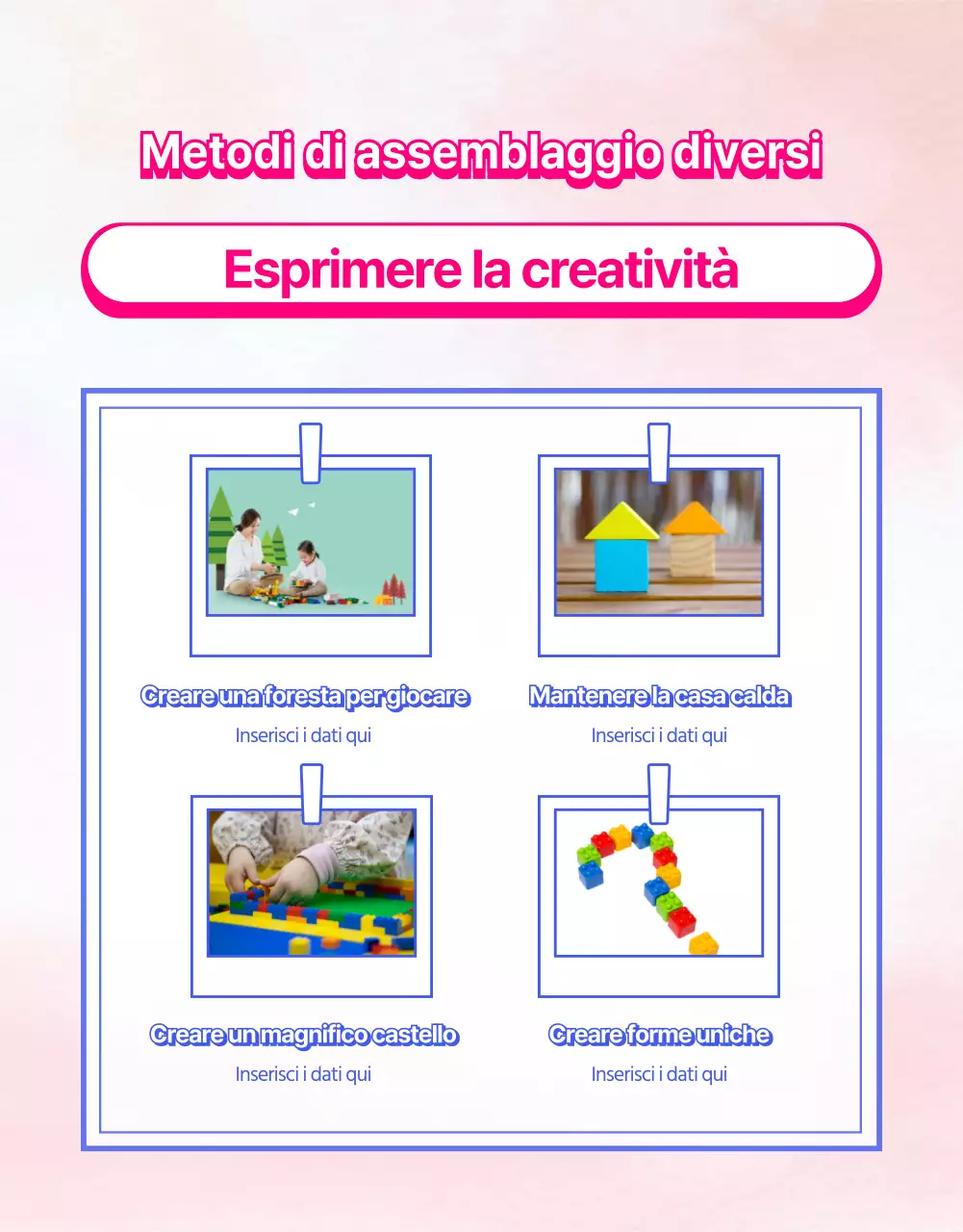 Materiale promozionale della parrocchia per bambini illustrato con un arcobaleno colorato