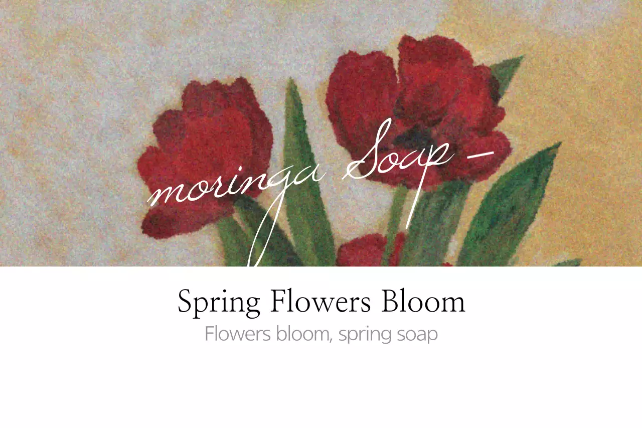 Red Floral Soap Promotion Banner