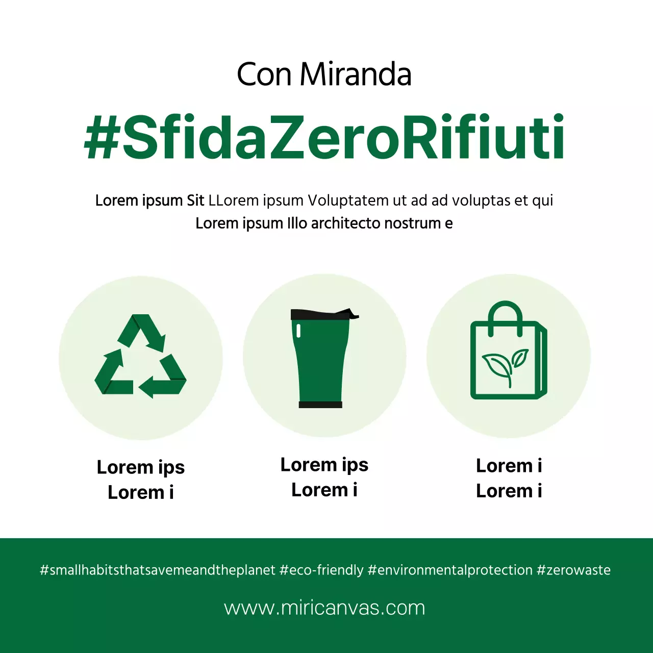 Campagna ambientale Green White Rifiuti zero