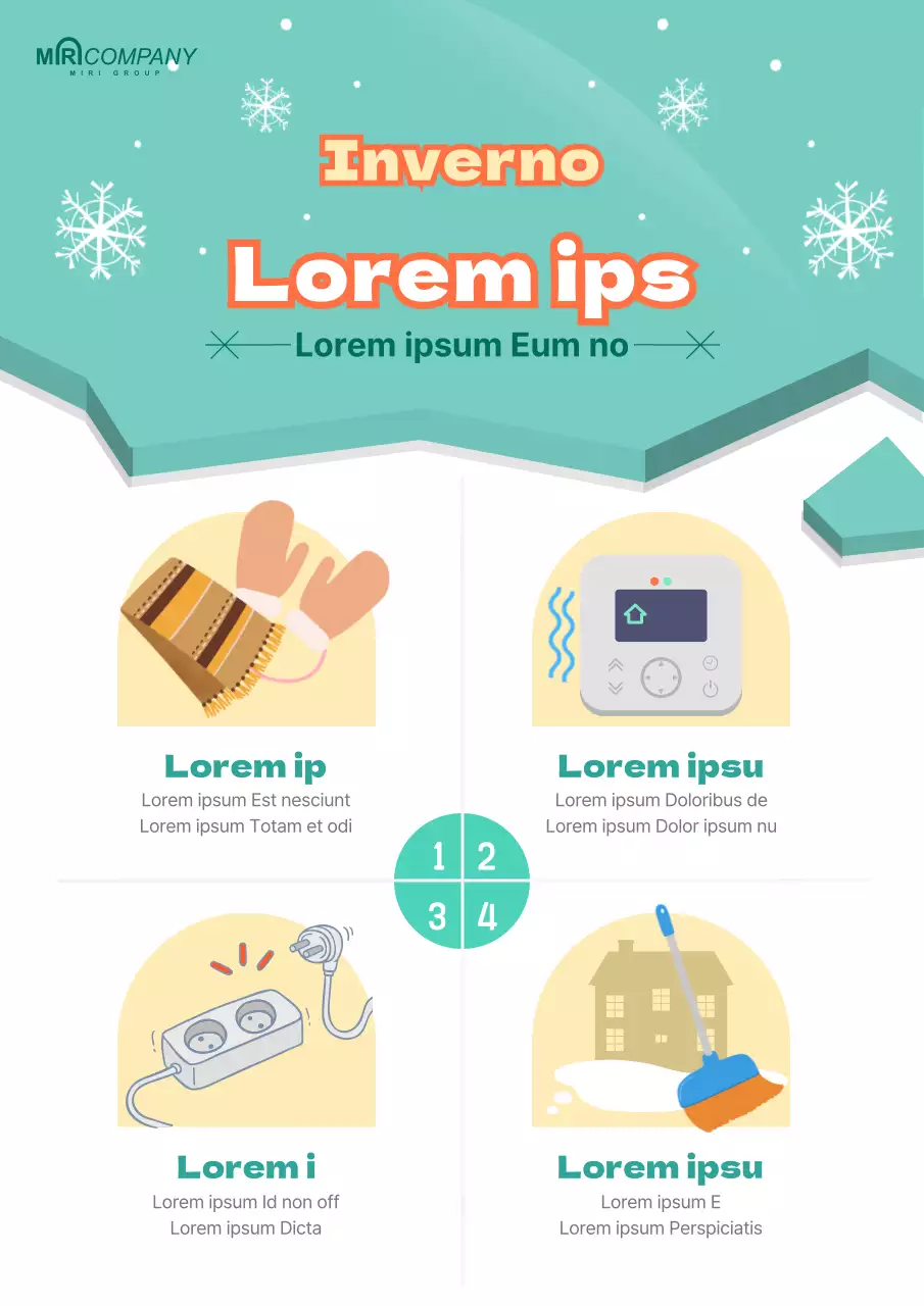 Consigli per la sicurezza invernale con simpatiche illustrazioni