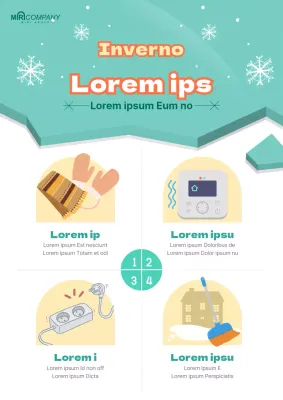 Consigli per la sicurezza invernale con simpatiche illustrazioni