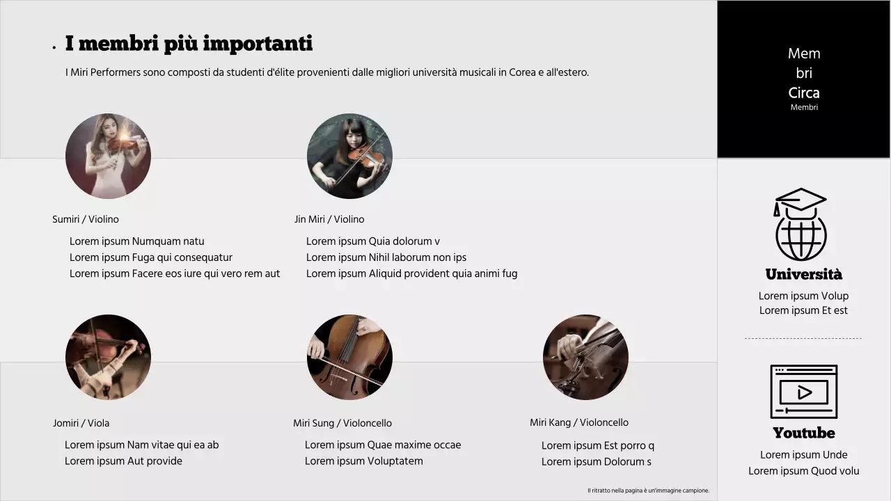 Portafoglio del gruppo Black and grey performing