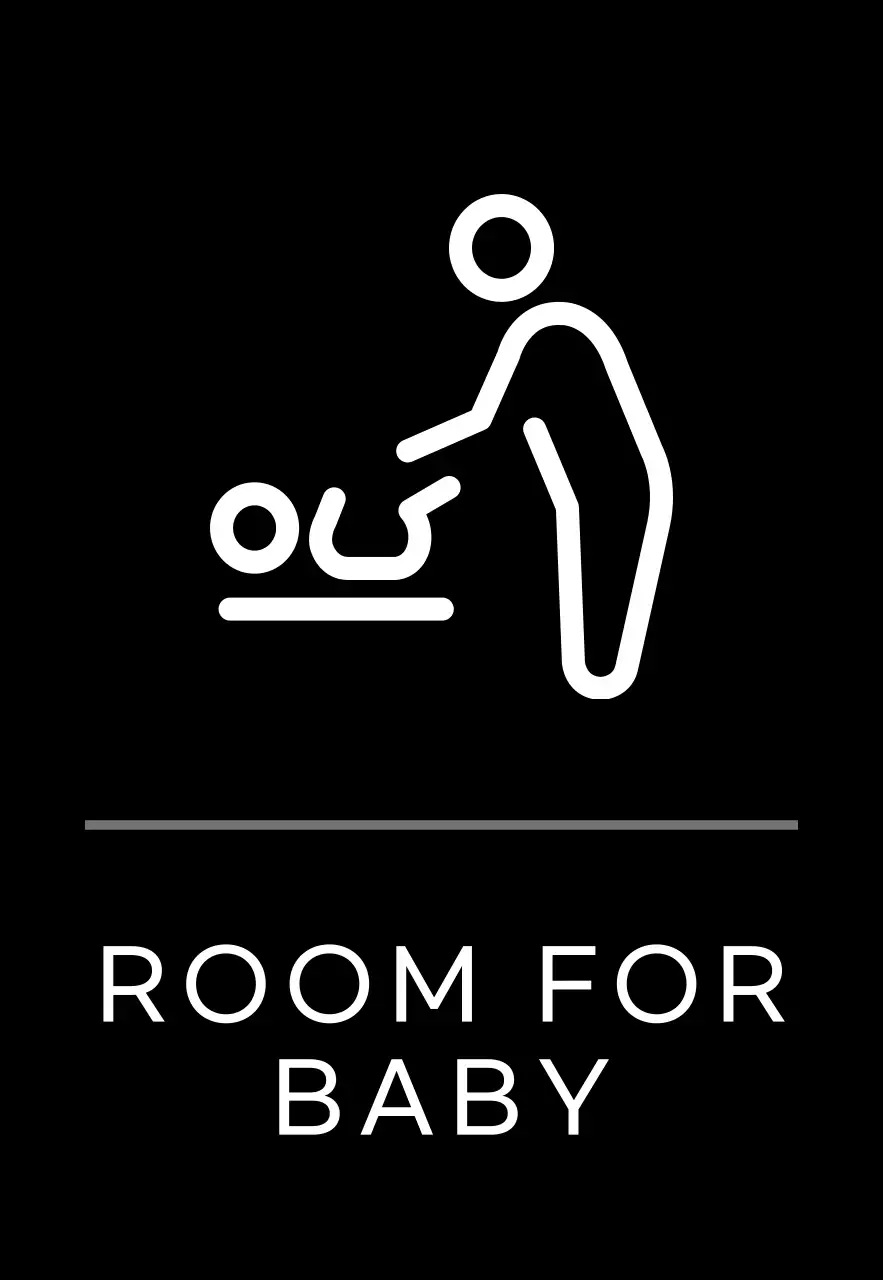 Papan nama sederhana berwarna hitam