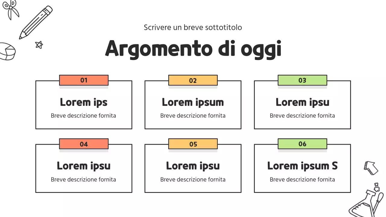 Un simpatico curriculum per insegnanti di scuola primaria in bianco e giallo