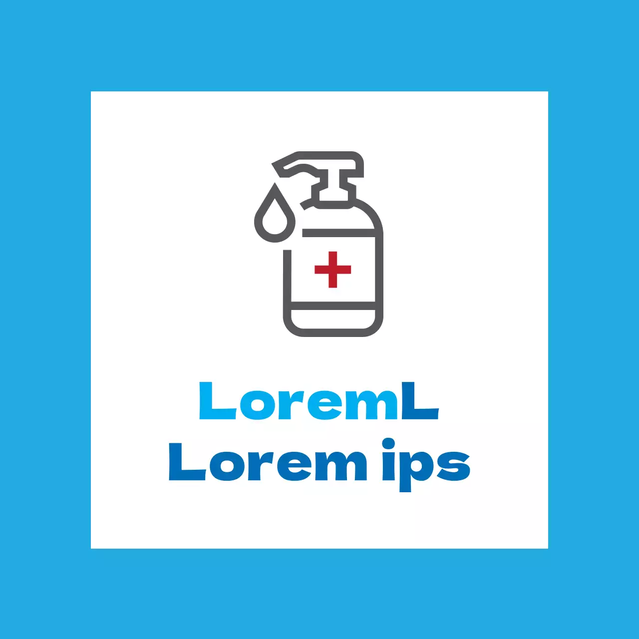 Illustrazione di colore rosso cielo su come utilizzare il disinfettante corona