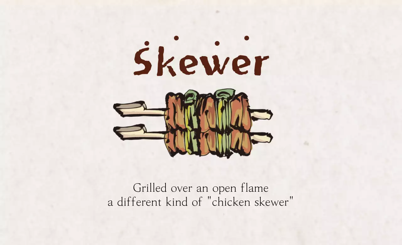 Faixa de Receita de Frango Rústico Bege