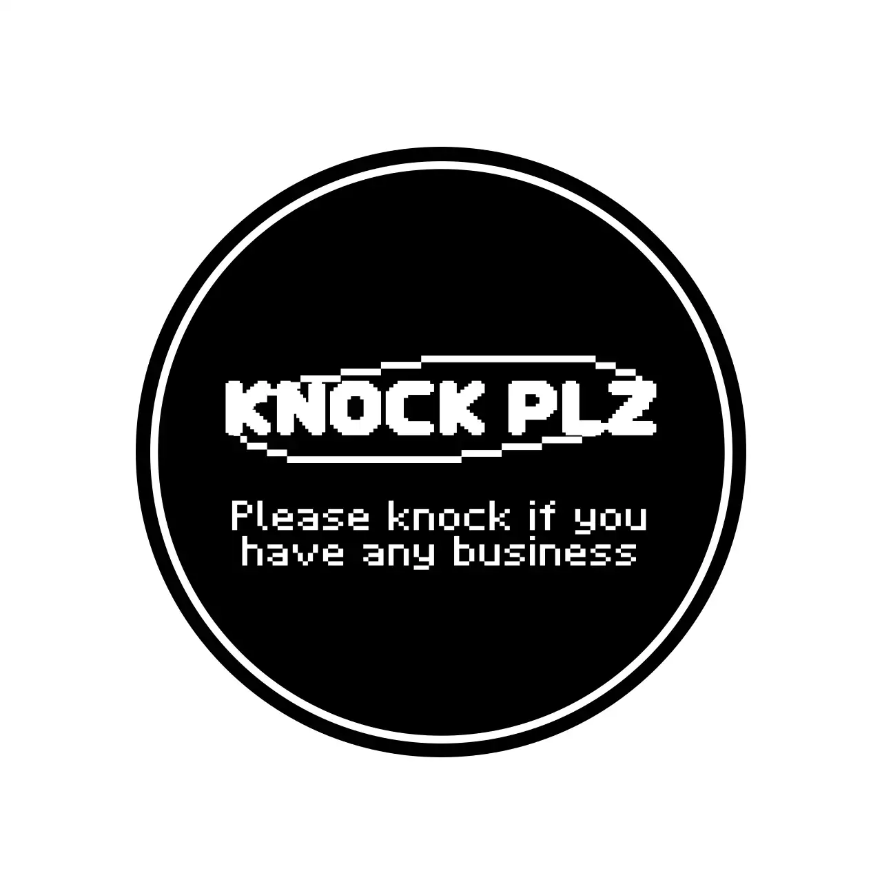 A style note on combining cute black and white dot illustrations with phrases