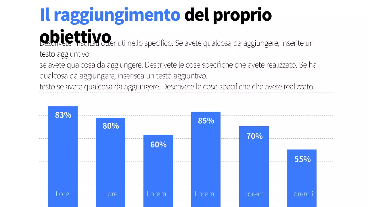 Progettazione di un grafico a barre concettuale blu e sempliceInfografica