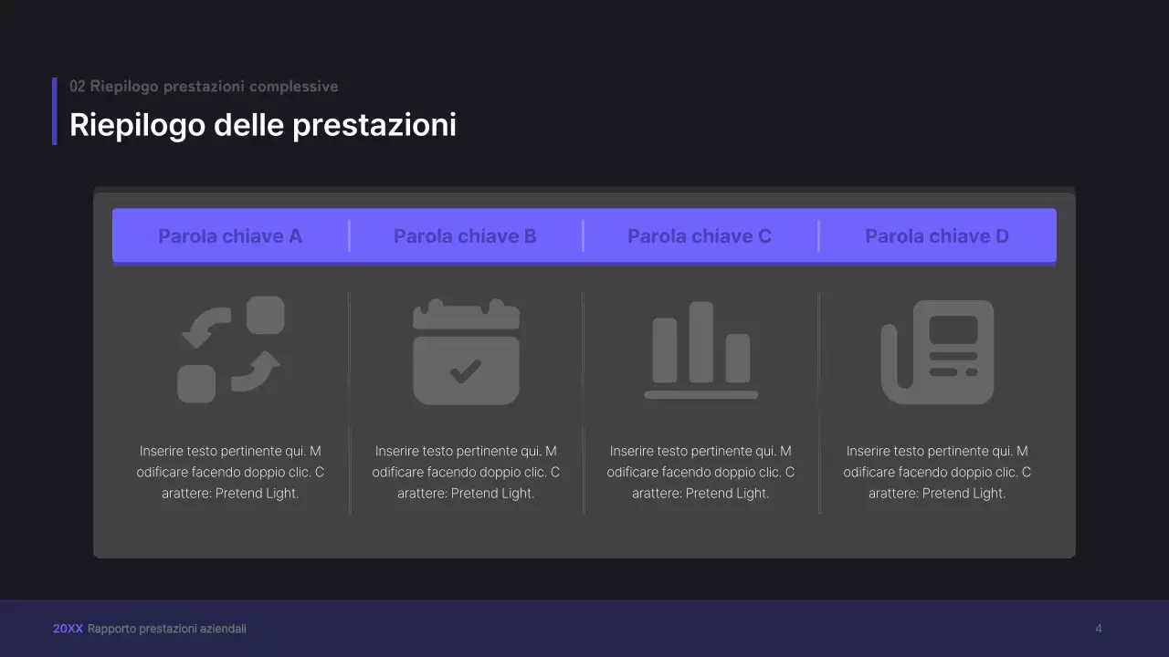 Kit di presentazione aziendale viola, concetto di interfaccia utente tridimensionale