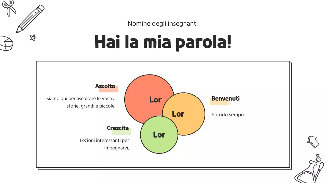 Un simpatico curriculum per insegnanti di scuola primaria in bianco e giallo