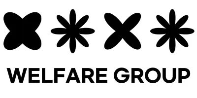 Cute and simple symbol logo combination style in black Child welfare organization promotion and organization