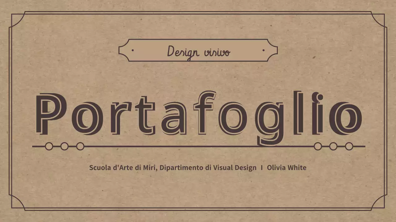 Tema di portafoglio con un concetto retrò