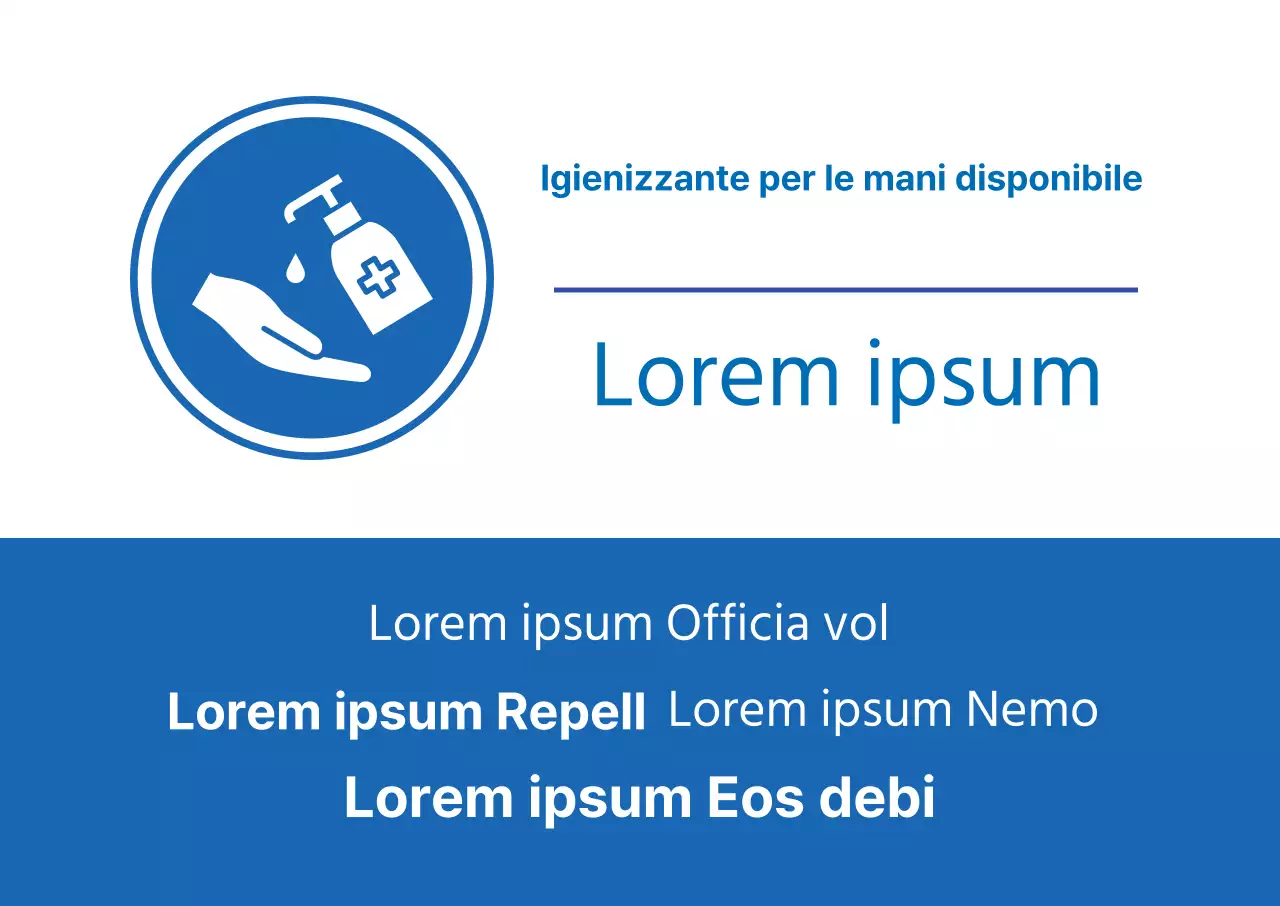 blu rosso illustrazione corona prevenzione disinfezione