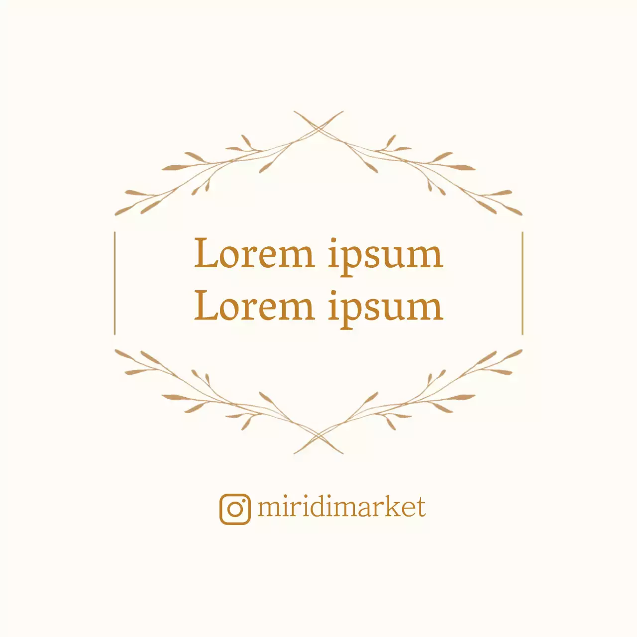 Etichetta sentimentale illustrata beige avorio