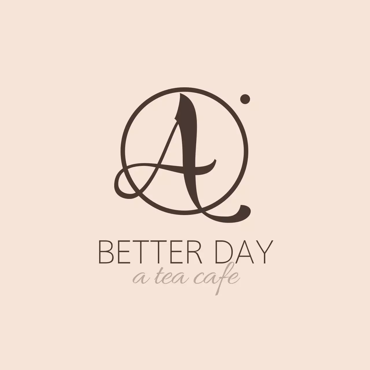 Beige Minimalist Cafe Invitation Banner