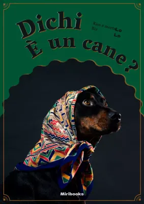 Coprire con una simpatica cornice per cuccioli verde e blu marino