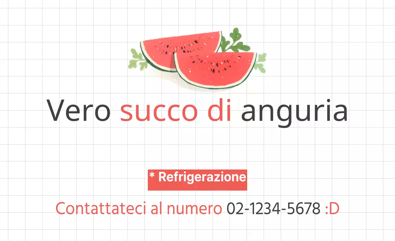Vero succo di anguria
