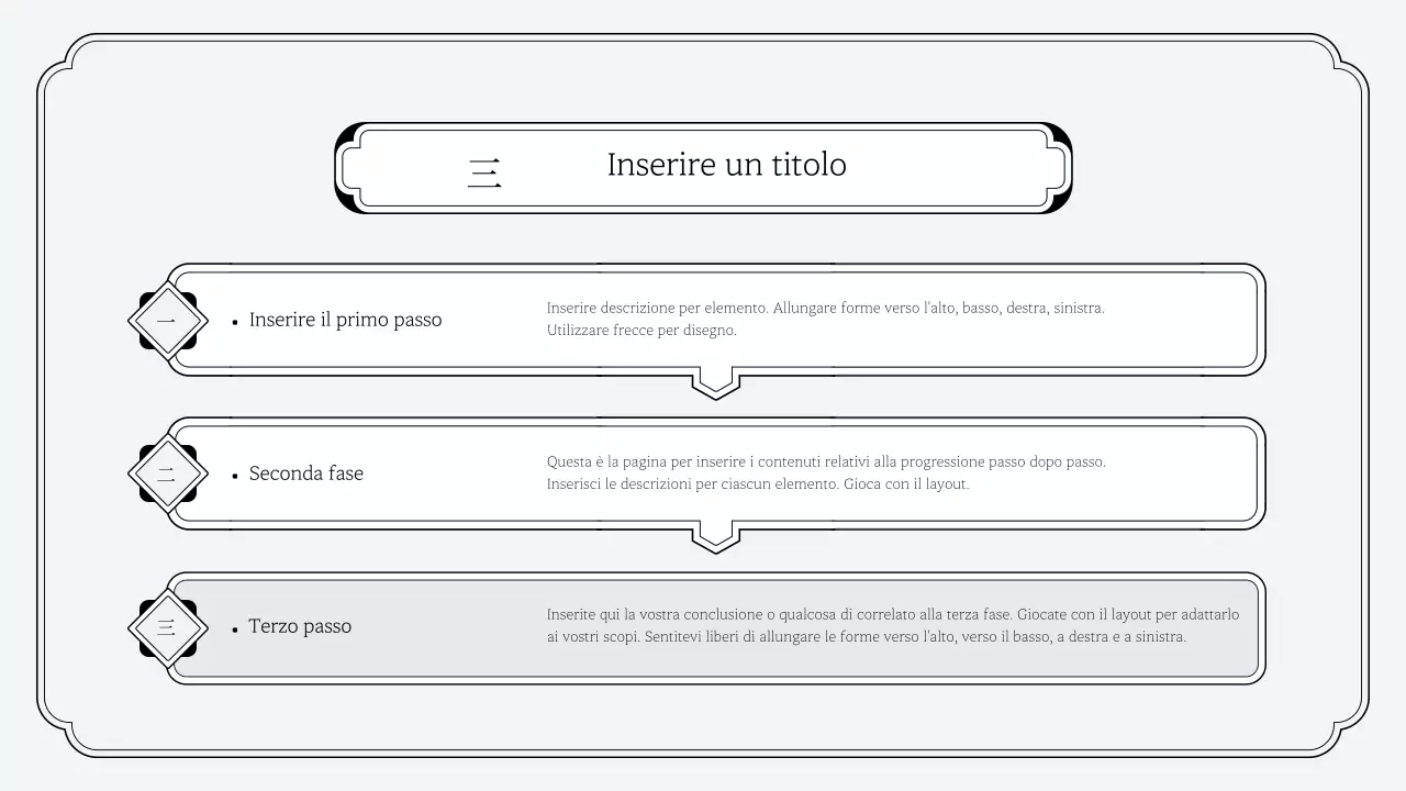 Semplice kit di presentazione in stile orientale