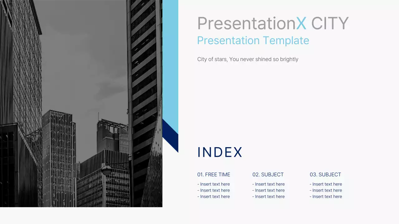 Black Modern City Template Presentation