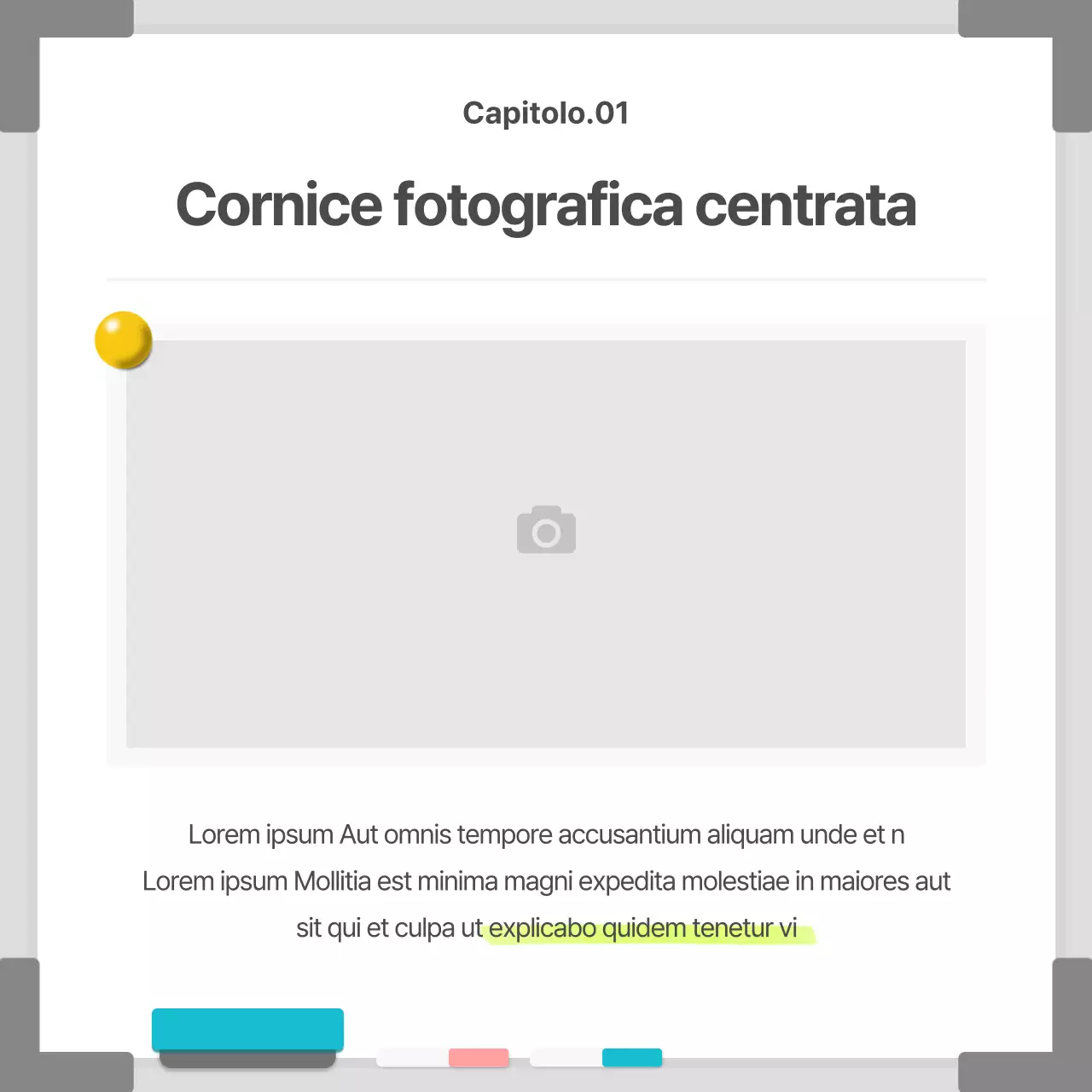 Business in una cornice bianca e semplice per lavagne bianche