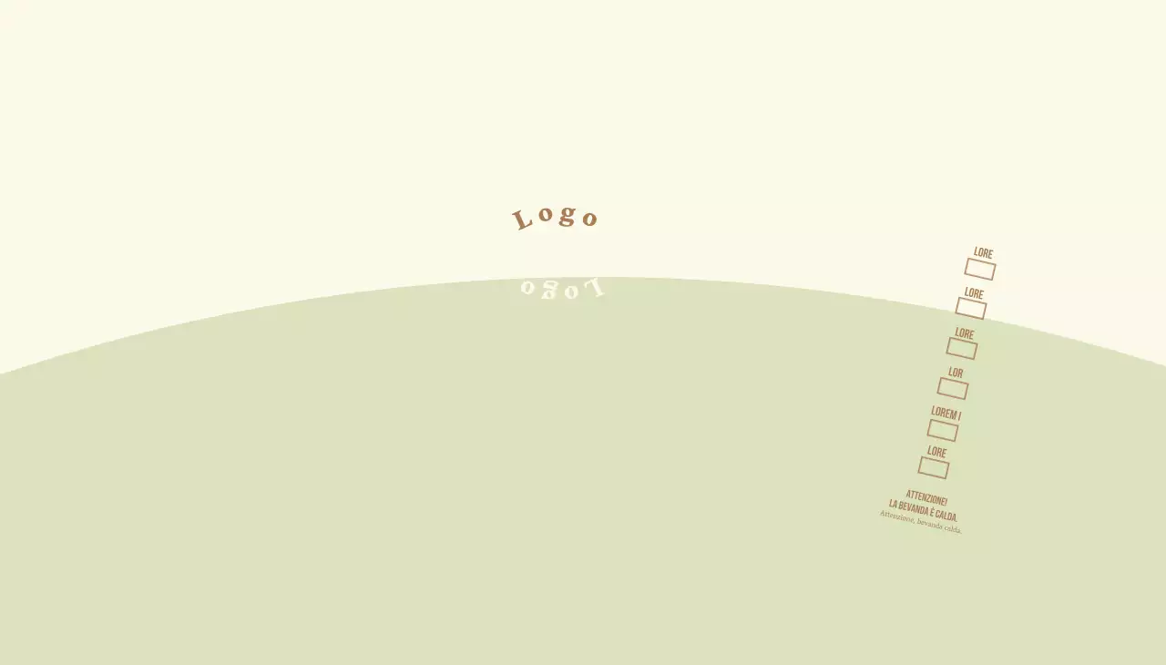 Lettera rotonda giallo-verde